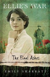 The final ashes girl with hair in bun WWI soldier behind her poppies