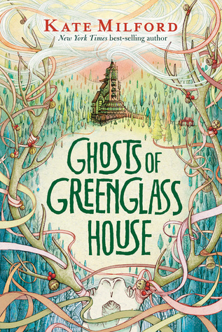 Ghosts of greenglass house old house in middle of large antlers strung with ribbon