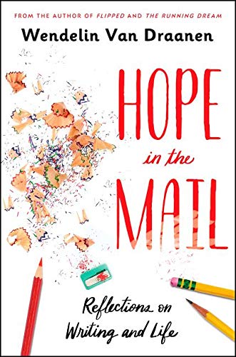 cover image of pencil shavings with small green pencil sharpener and a few pencils along bottom. red letters to right of image reads Hope in the Mail.