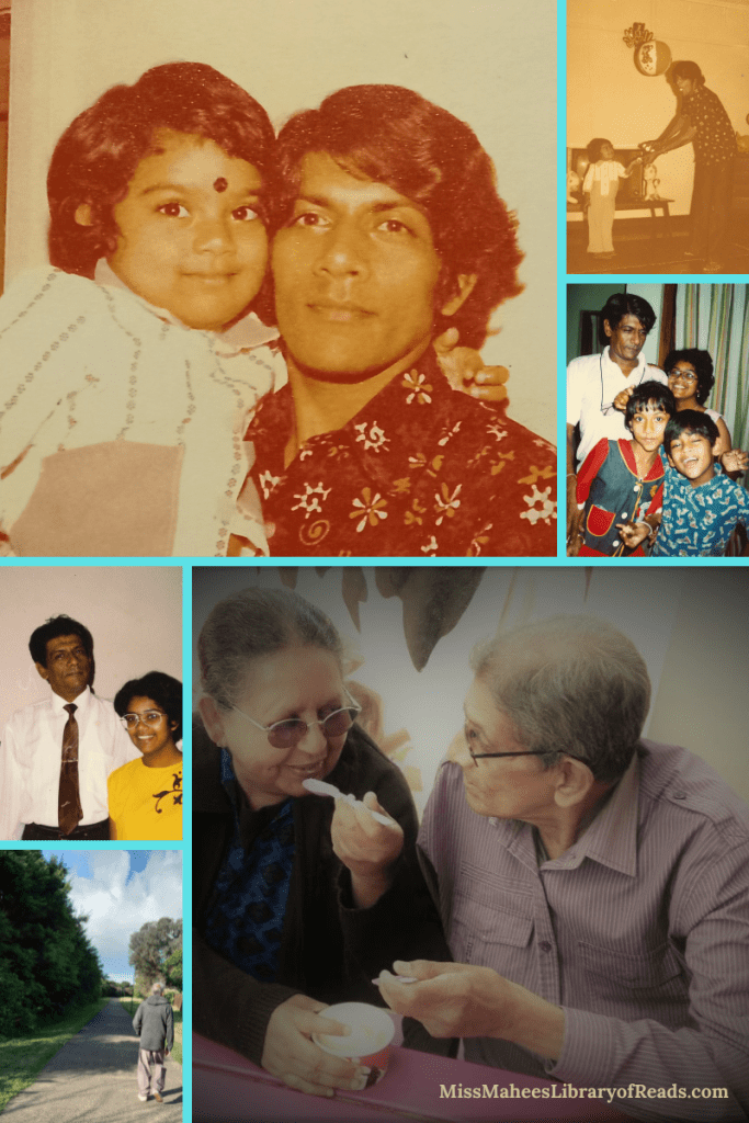 six-grid box with varying sizes. top left large image of small child in arms of young man. both have wavy dark hair and small smile. top right small image of man and small girl holding hands. image has sepia tone to it. ball on wall above them. middle image below of man and three children in front of striped curtain. all making funny faces. bottom right large image of elderly couple with glasses sharing an ice cream. bottom left image of man on walkway with trees on one side and white clouds in sky above. middle left image of man in white shirt and tie and girl in glasses and yellow top. both smiling.